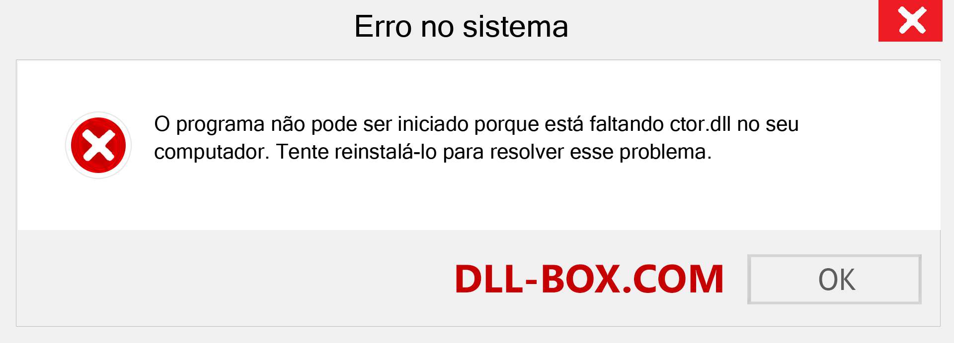 Arquivo ctor.dll ausente ?. Download para Windows 7, 8, 10 - Correção de erro ausente ctor dll no Windows, fotos, imagens